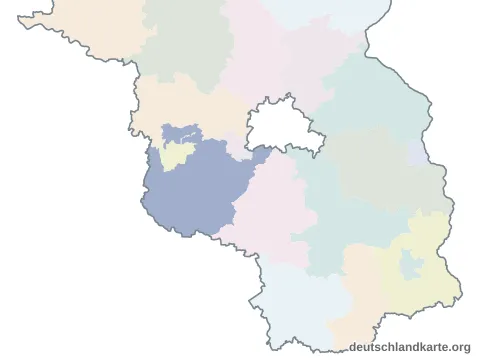 Vorschau: Karte im Bundesland vom Landkreis Potsdam-Mittelmark