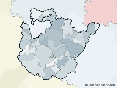 Vorschau: Ortskarte vom Landkreis Potsdam-Mittelmark