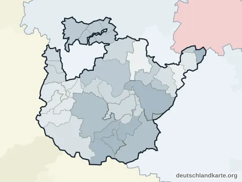 Vorschau: Verwaltungsgliederung vom Landkreis Potsdam-Mittelmark