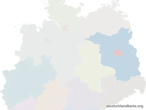 Vorschau: Lagekarte von der kreisfreien Stadt Potsdam