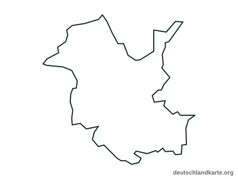Vorschau: Umrisskarte von der kreisfreien Stadt Potsdam