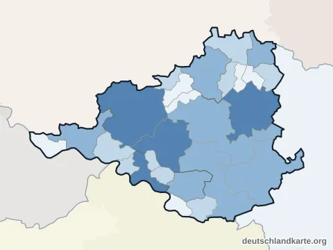 Vorschau: Einwohnerkarte vom Landkreis Prignitz