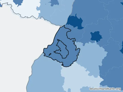 Vorschau: Bevölkerungsdichte vom Landkreis Rastatt