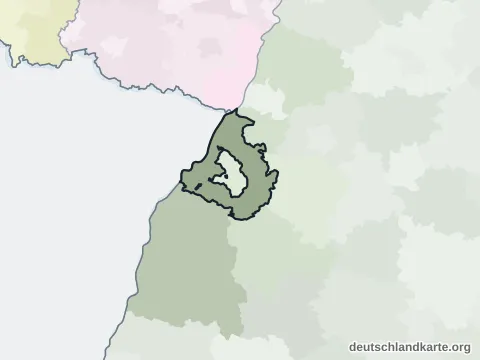 Vorschau: Nachbarkreiskarte vom Landkreis Rastatt