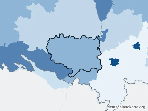 Vorschau: Bevölkerungsdichte vom Landkreis Ravensburg