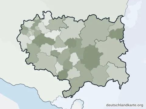 Vorschau: Ortskarte vom Landkreis Ravensburg