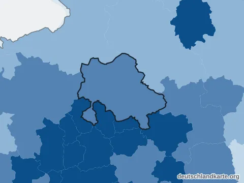 Vorschau: Bevölkerungsdichte vom Kreis Recklinghausen
