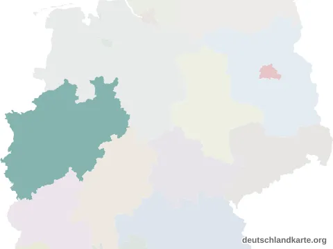 Vorschau: Lagekarte vom Kreis Recklinghausen