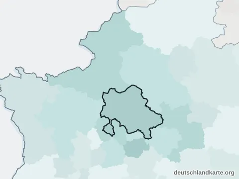 Vorschau: Nachbarkreiskarte vom Kreis Recklinghausen