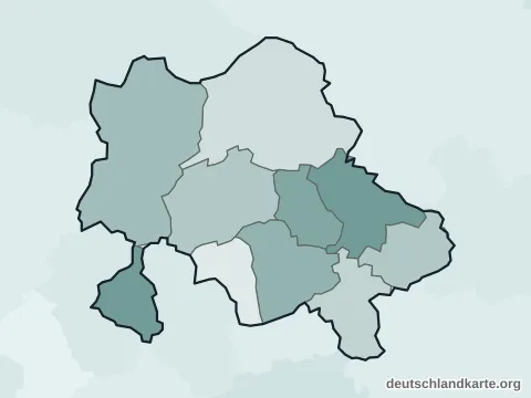Vorschau: Ortskarte vom Kreis Recklinghausen