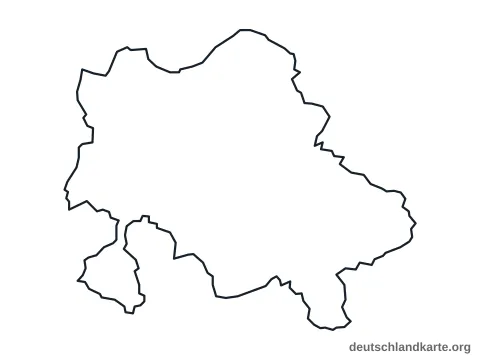 Vorschau: Umrisskarte vom Kreis Recklinghausen