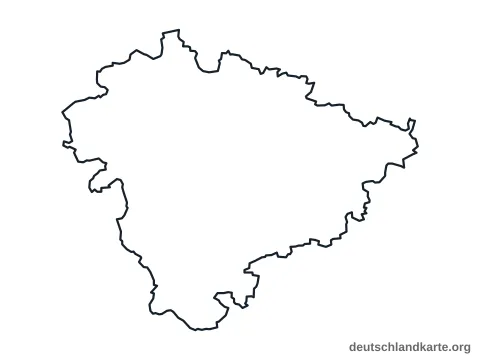 Vorschau: Umrisskarte von der Region Hannover