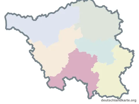 Karte: Regionalverband Saarbrücken im Saarland