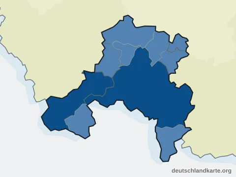 Vorschau: Einwohnerkarte vom Regionalverband Saarbrücken
