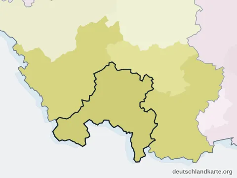 Vorschau: Nachbarkreiskarte vom Regionalverband Saarbrücken
