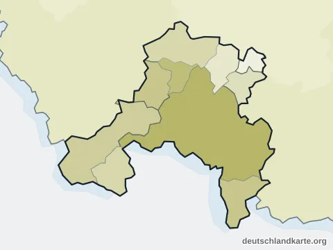 Vorschau: Ortskarte vom Regionalverband Saarbrücken