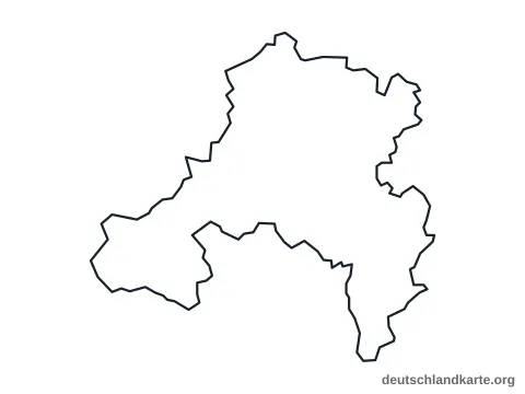 Vorschau: Umrisskarte vom Regionalverband Saarbrücken