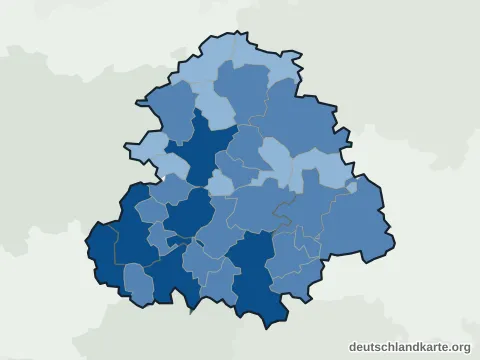 Vorschau: Einwohnerkarte vom Rems-Murr-Kreis