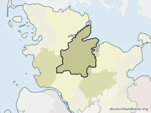 Nachbarkreiskarte: Kreis Rendsburg-Eckernförde