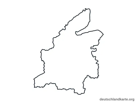 Umrisskarte: Kreis Rendsburg-Eckernförde