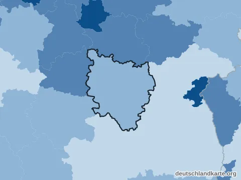 Vorschau: Bevölkerungsdichte vom Landkreis Reutlingen