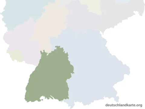 Vorschau: Lagekarte vom Landkreis Reutlingen