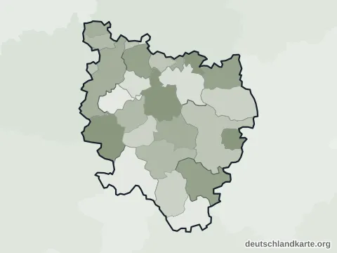 Vorschau: Ortskarte vom Landkreis Reutlingen