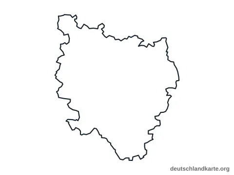 Vorschau: Umrisskarte vom Landkreis Reutlingen