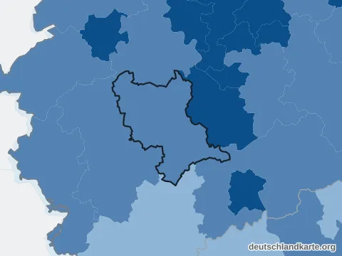 Vorschau: Bevölkerungsdichte vom Rhein-Erft-Kreis