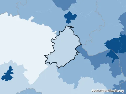 Vorschau: Bevölkerungsdichte vom Rhein-Hunsrück-Kreis