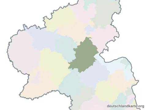 Vorschau: Karte im Bundesland vom Rhein-Hunsrück-Kreis