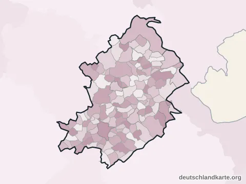 Vorschau: Ortskarte vom Rhein-Hunsrück-Kreis