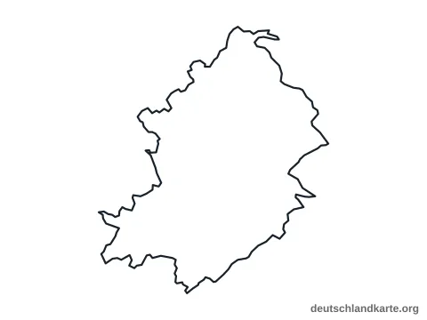 Vorschau: Umrisskarte vom Rhein-Hunsrück-Kreis