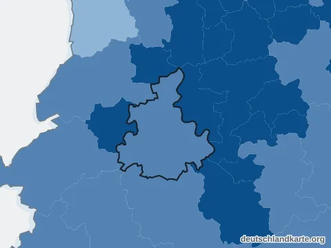Vorschau: Bevölkerungsdichte vom Rhein-Kreis Neuss