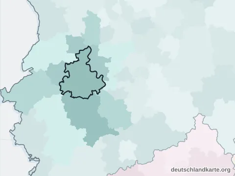 Vorschau: Nachbarkreiskarte vom Rhein-Kreis Neuss