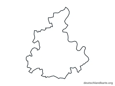 Vorschau: Umrisskarte vom Rhein-Kreis Neuss