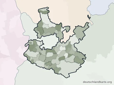 Vorschau: Ortskarte vom Rhein-Neckar-Kreis