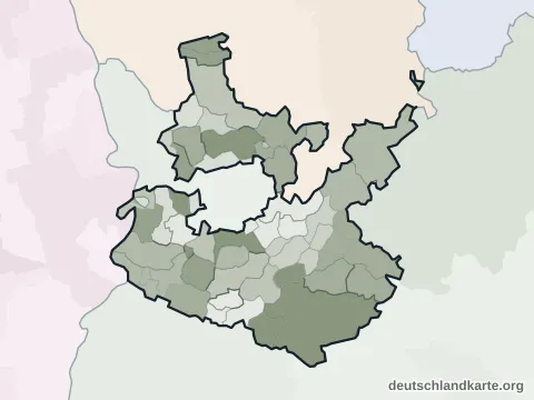 Vorschau: Verwaltungsgliederung vom Rhein-Neckar-Kreis