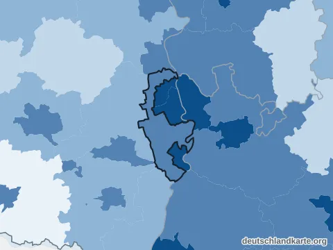 Vorschau: Bevölkerungsdichte vom Rhein-Pfalz-Kreis