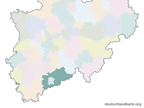 Vorschau: Karte im Bundesland vom Rhein-Sieg-Kreis
