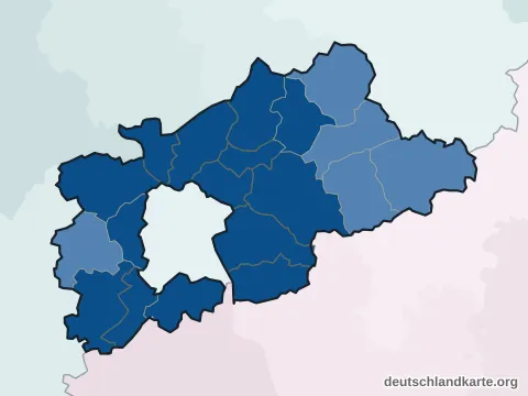 Vorschau: Einwohnerkarte vom Rhein-Sieg-Kreis