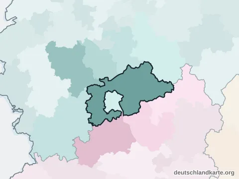 Vorschau: Nachbarkreiskarte vom Rhein-Sieg-Kreis