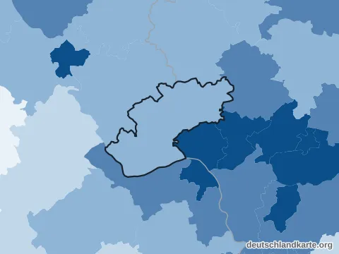 Vorschau: Bevölkerungsdichte vom Rheingau-Taunus-Kreis