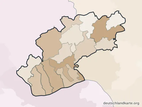 Vorschau: Ortskarte vom Rheingau-Taunus-Kreis