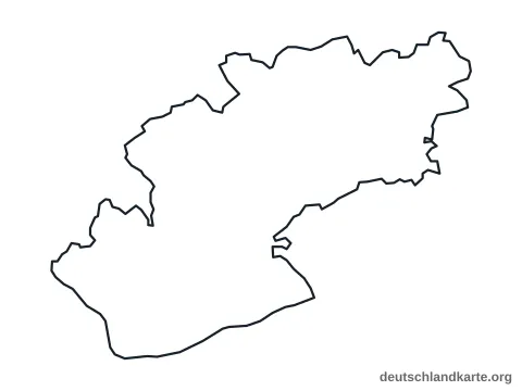 Vorschau: Umrisskarte vom Rheingau-Taunus-Kreis
