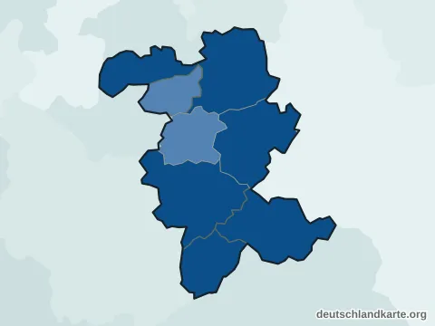 Vorschau: Einwohnerkarte vom Rheinisch-Bergischen Kreis