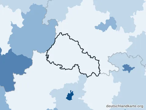 Vorschau: Bevölkerungsdichte vom Landkreis Rhön-Grabfeld