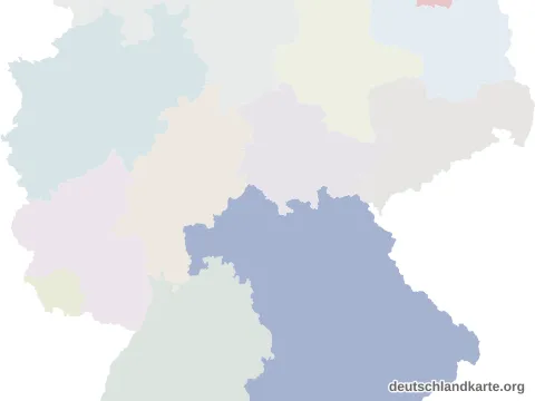 Vorschau: Lagekarte vom Landkreis Rhön-Grabfeld