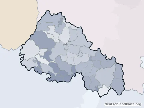 Vorschau: Verwaltungsgliederung vom Landkreis Rhön-Grabfeld