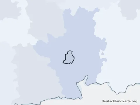 Vorschau: Nachbarkreiskarte von der kreisfreien Stadt Rosenheim